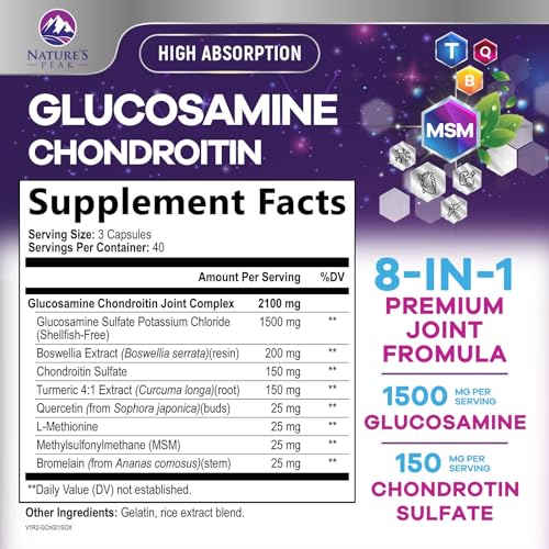 Suplemento de glucosamina y condroitina