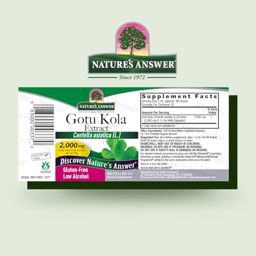 suplemento de gotu-kola natural