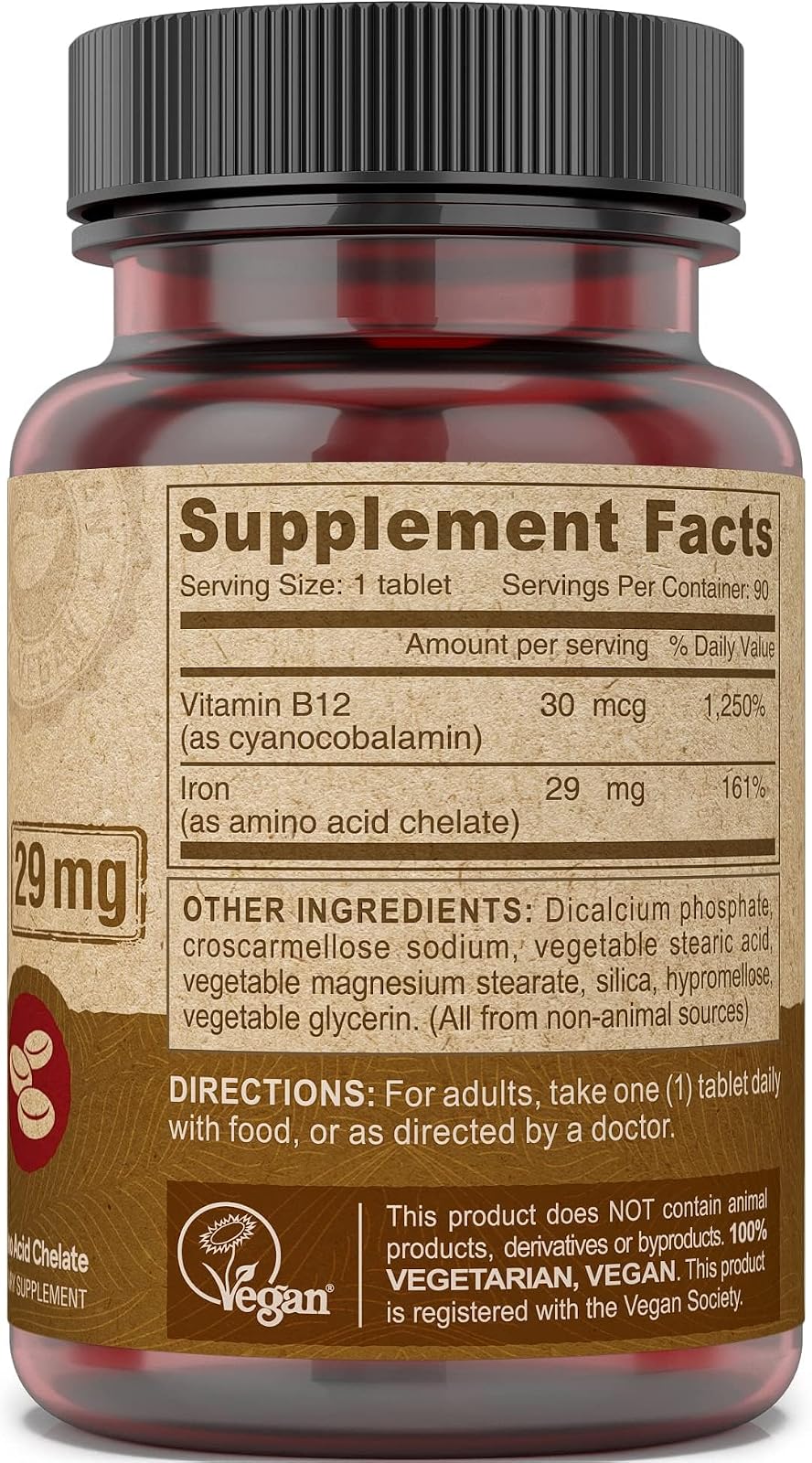 suplemento de hierro DEVA Nutrition