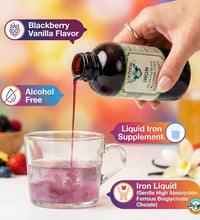 suplemento de hierro sabor mora