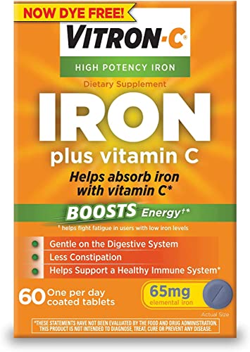 suplemento de hierro Vitron-C con vitamina C