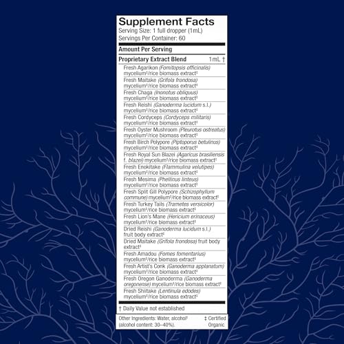 suplemento de hongos con 17 especies