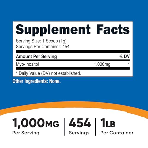 Suplemento de inositol libre de gluten