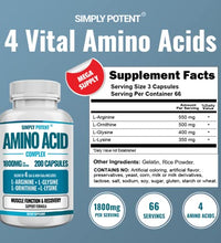 Suplemento de L-Arginina 1800mg