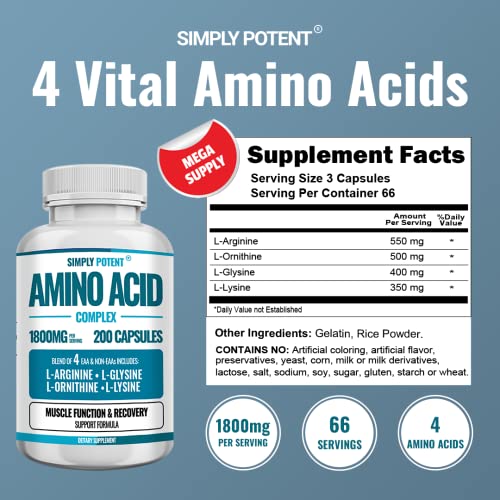 Suplemento de L-Arginina 1800mg