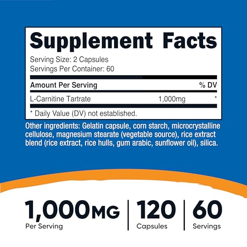 Suplemento de L-Carnitina 1000mg