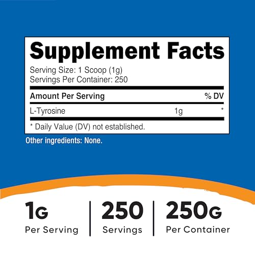 Suplemento de L-Tirosina 1000mg
