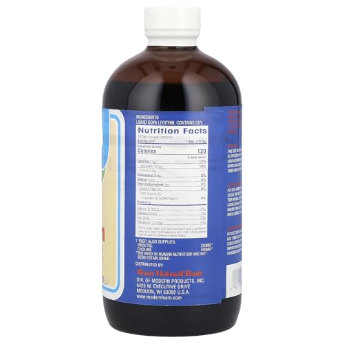 suplemento de lecitina líquida Fearn de 16 oz
