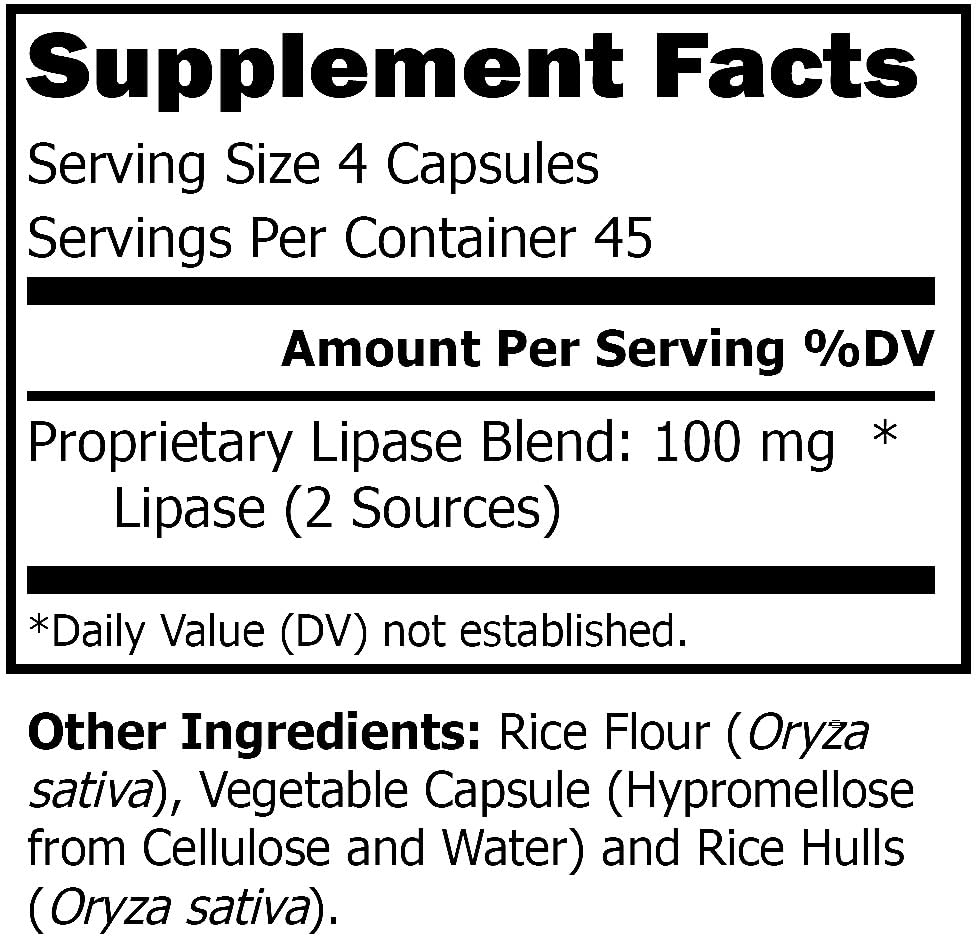 suplemento de lipasa R-Garden