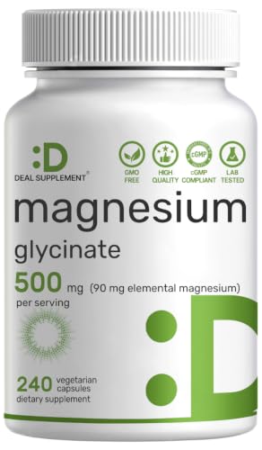 Suplemento de magnesio glicinato vegano