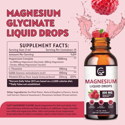 Suplemento de magnesio líquido 1000mg