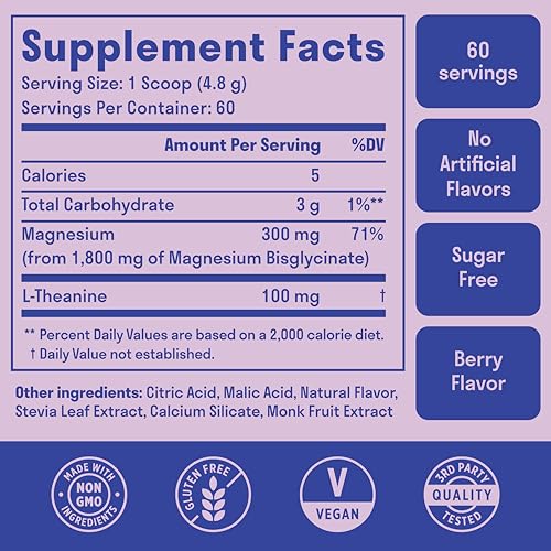 Suplemento de magnesio sabor a bayas