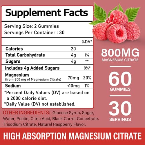 suplemento de magnesio sabor frambuesa
