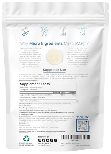 Suplemento de magnesio sabor frambuesa