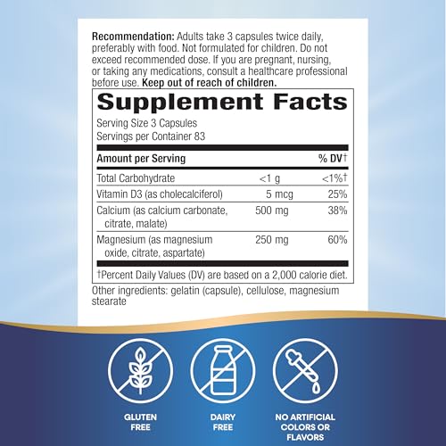 Suplemento de magnesio y vitamina D3