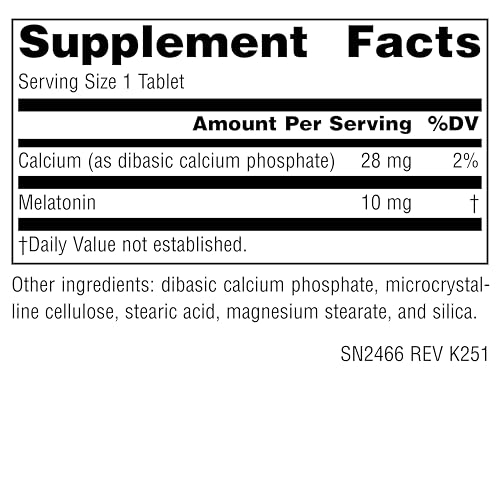 suplemento de melatonina 10 mg