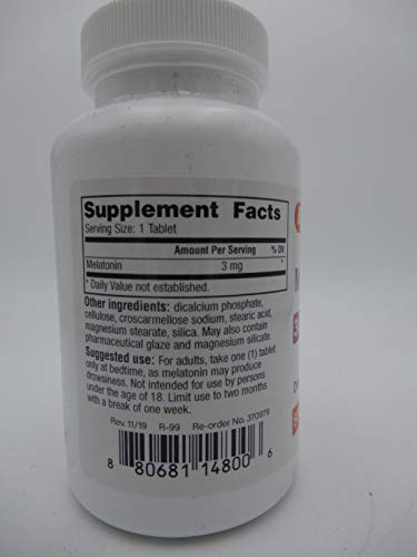 suplemento de melatonina Rugby 3mg 500ct