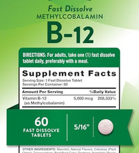 suplemento de methylcobalamin 5000mcg