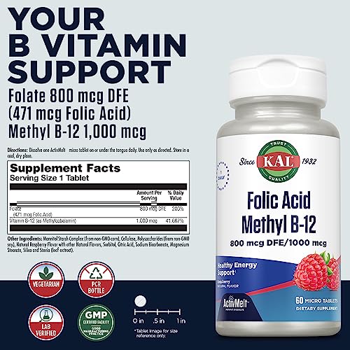 suplemento de metil B-12 para energía