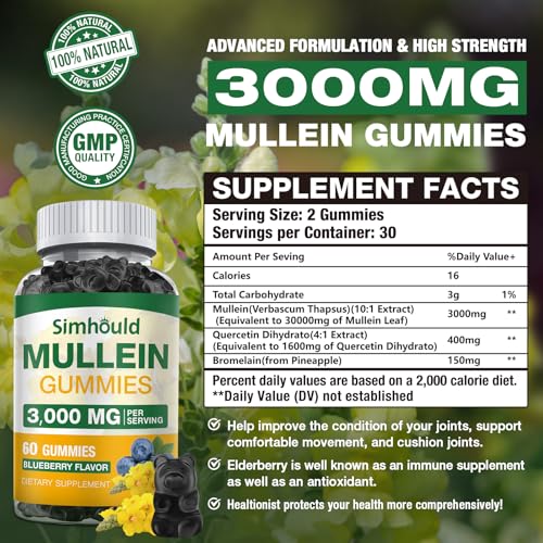 Suplemento de Mullein para bienestar digestivo