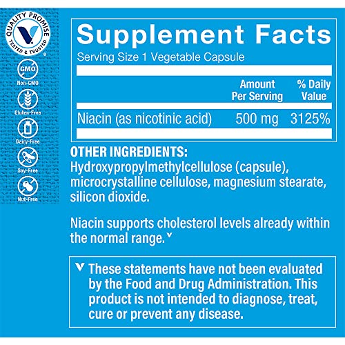 suplemento de niacina 500 mg