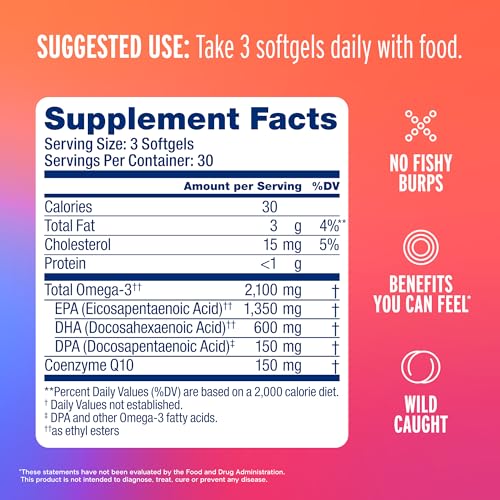 Suplemento de Omega-3 con CoQ10