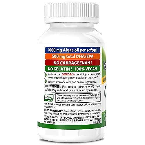 Suplemento de omega-3 derivado de algas
