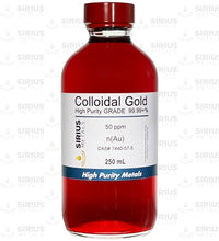 Suplemento de oro coloidal beneficioso