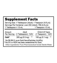 suplemento de oro coloidal para antioxidantes