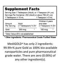 suplemento de oro coloidal