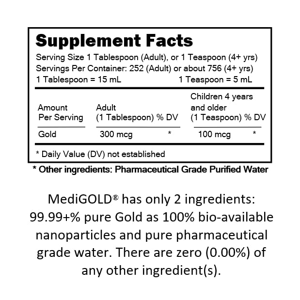 suplemento de oro coloidal