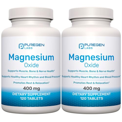 suplemento de óxido de magnesio 400mg alta potencia