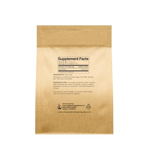 suplemento de pólen de abeja puro sin rellenos
