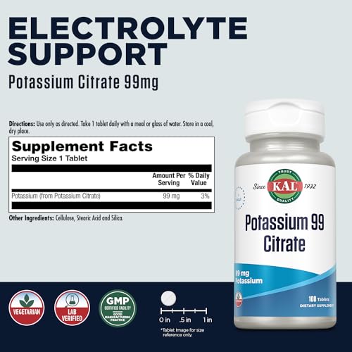Suplemento de potasio para equilibrio electrolítico