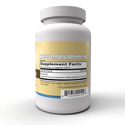 Suplemento de potasio para metabolismo saludable
