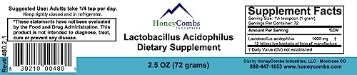 Suplemento de probióticos Lactobacillus Acidophilus