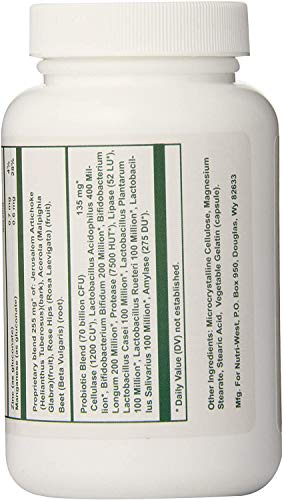 suplemento de probióticos Nutri-West en cápsulas