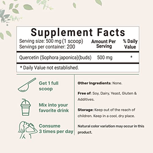Suplemento de quercetina bioavailable 500mg