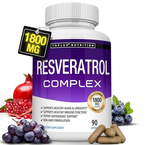 Suplemento de resveratrol 1800 mg