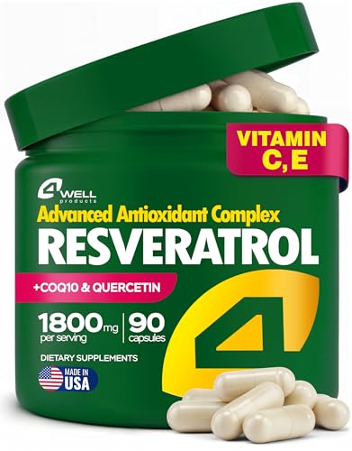 suplemento de resveratrol 1800mg antioxidante potente