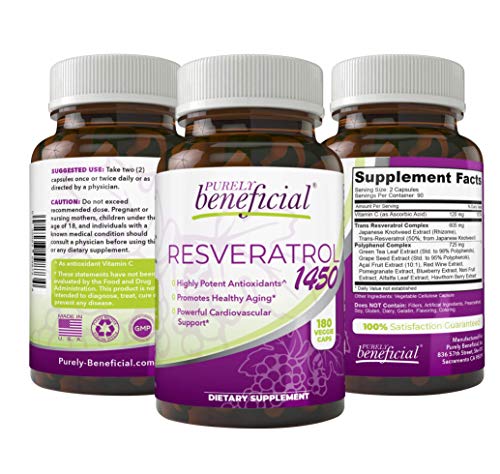 Suplemento de resveratrol antioxidante