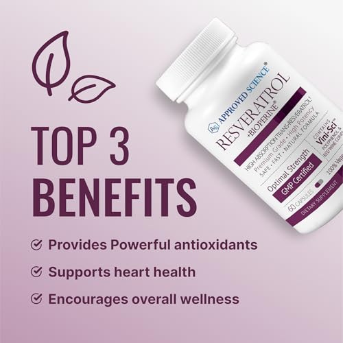 Suplemento de resveratrol con Bioperine