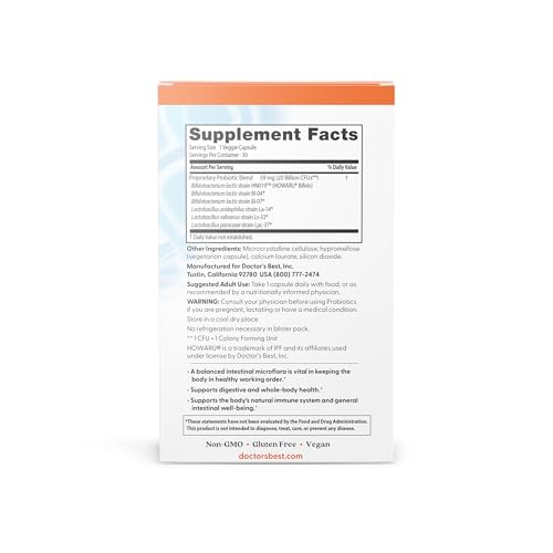 suplemento de salud digestiva con 20 mil millones CFU