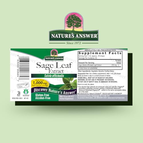 suplemento de salvia libre de gluten