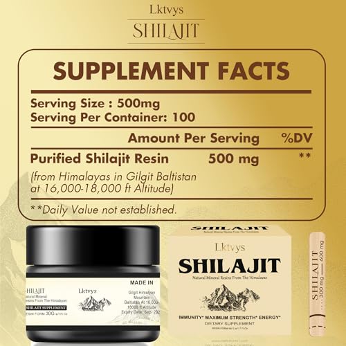 Suplemento de Shilajit con micronutrientes