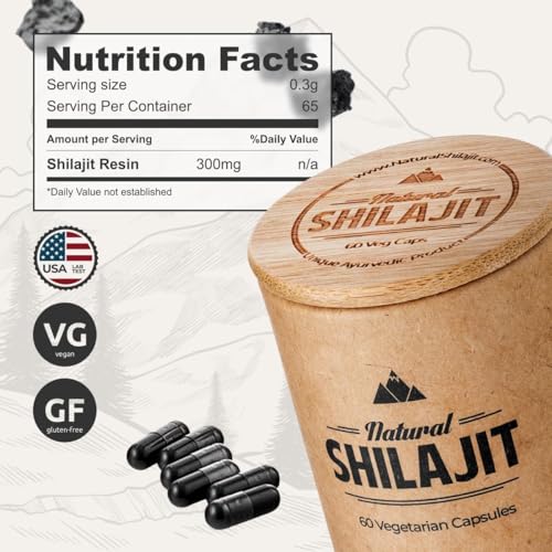 Suplemento de shilajit con minerales traza