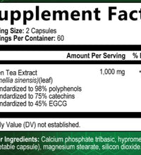 suplemento de té verde potente