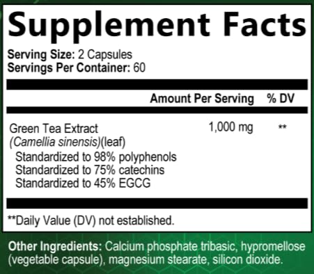 suplemento de té verde potente