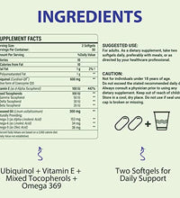 Suplemento de Ubiquinol con Vitamina E