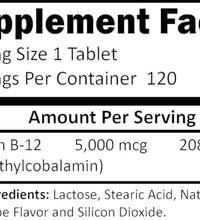 suplemento de vitamina B-12 para energía